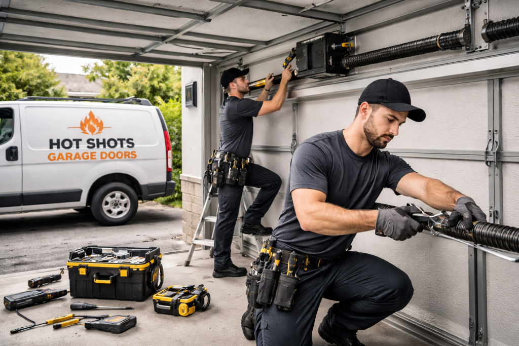 Professional garage door repair service in Phoenix AZ by Hot Shots Garage Doors